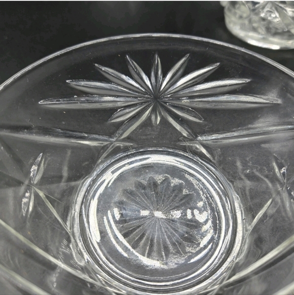 6 Anchor Hocking Prescut Starburst Custard Dessert Fruit Oatmeal Cups - Picture 5 of 5